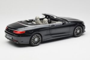 Mercedes S-Class Cabriolet A217 Magnetite Schwarz Metallic Norev 1:18 B66960354 Metall – Bild 3 von 8