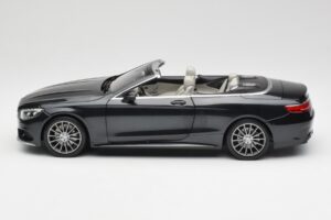 Mercedes S-Class Cabriolet A217 Magnetite Schwarz Metallic Norev 1:18 B66960354 Metall – Bild 4 von 8