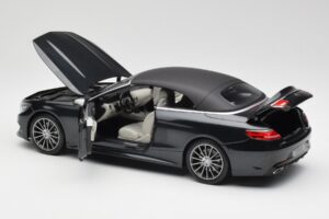 Mercedes S-Class Cabriolet A217 Magnetite Schwarz Metallic Norev 1:18 B66960354 Metall – Bild 5 von 8