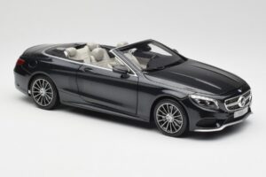 Mercedes S-Class Cabriolet A217 Magnetite Schwarz Metallic Norev 1:18 B66960354 Metall – Bild 6 von 8
