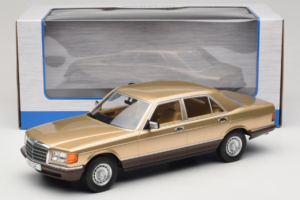 Mercedes S-Class W126 Metallic Beige MCG 1:18 MCG18548 Metall – Bild 6 von 6