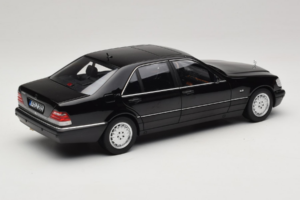 Mercedes S-Class W140 S600 Obsidian Black Metallic Norev 1:18 183045 Metall – Bild 3 von 8