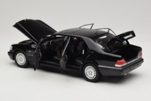 Mercedes S-Class W140 S600 Obsidian Black Metallic Norev 1:18 183045 Metall – Bild 5 von 8