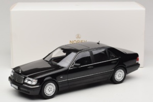 Mercedes S-Class W140 S600 Obsidian Black Metallic Norev 1:18 183045 Metall – Bild 8 von 8