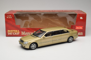 Mercedes S-Class W220 Pullman Gold Metallic Sun Star 1:18 4113 Metall – Bild 8 von 8