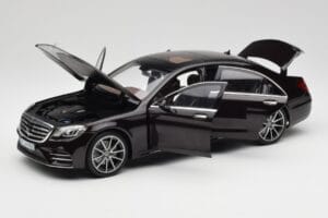 Mercedes S-Class W222 AMG Line Ruby Schwarz Metallic Norev 1:18 183483 Metall – Bild 2 von 8