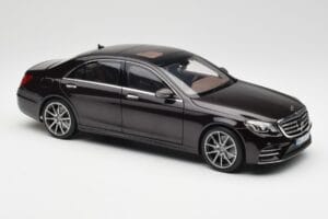 Mercedes S-Class W222 AMG Line Ruby Schwarz Metallic Norev 1:18 183483 Metall – Bild 6 von 8