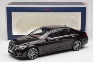 Mercedes S-Class W222 AMG Line Ruby Schwarz Metallic Norev 1:18 183483 Metall – Bild 8 von 8