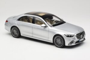 Mercedes S-Class W223 AMG Line Brilliant Silver Norev 1:18 183805 Metall – Bild 6 von 8