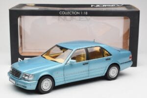 Mercedes S500 W140 Türkis Metallic Norev 1:18 183561 Metall – Bild 8 von 8