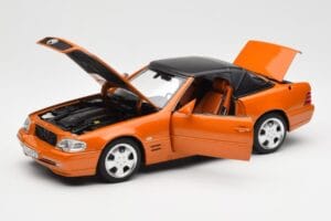 Mercedes SL 500 R129 Orange Metallic Norev 1:18 183752 Metall – Bild 2 von 8