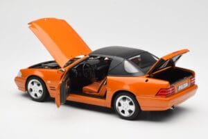 Mercedes SL 500 R129 Orange Metallic Norev 1:18 183752 Metall – Bild 5 von 8