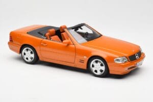 Mercedes SL 500 R129 Orange Metallic Norev 1:18 183752 Metall – Bild 6 von 8
