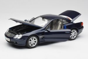 Mercedes SL 500 R230 Blau Maisto 1:18 B66962126 Metall – Bild 2 von 8