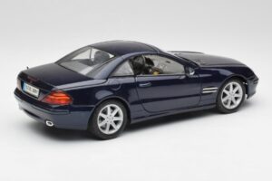 Mercedes SL 500 R230 Blau Maisto 1:18 B66962126 Metall – Bild 3 von 8