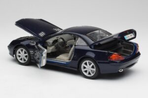 Mercedes SL 500 R230 Blau Maisto 1:18 B66962126 Metall – Bild 5 von 8
