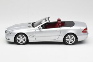 Mercedes SL 500 R230 Cabriolet Iridium Silber Minichamps 1:18 B66962388 Metall – Bild 4 von 8
