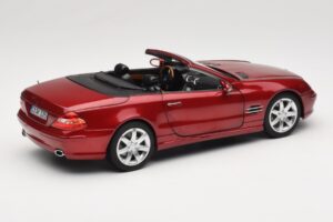 Mercedes SL 500 R230 Red Metallic Limitierte Auflage Norev 1:18 183841 Metall – Bild 3 von 8