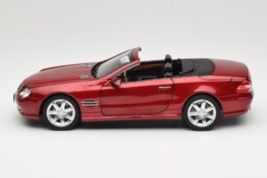Mercedes SL 500 R230 Red Metallic Limitierte Auflage Norev 1:18 183841 Metall – Bild 4 von 8