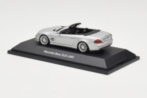 Mercedes SL 55 AMG R230 Silber Minichamps 1:43 B66962347 Metall – Bild 3 von 4