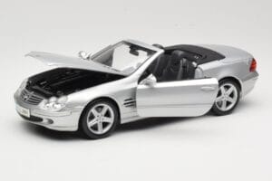 Mercedes SL R230 Silber Maisto 1:18 B66962125 Metall – Bild 2 von 8