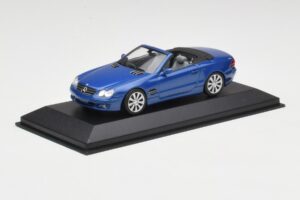 Mercedes SL R230 Tanzanite Blau Minichamps 1:43 B66962250 Metall – Bild 2 von 4
