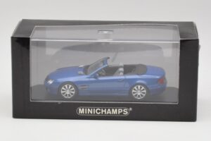 Mercedes SL R230 Tanzanite Blau Minichamps 1:43 B66962250 Metall – Bild 4 von 4
