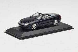 Mercedes SL500 R129 Dark Blue Metallic Minichamps 1:43 SL001 Metall – Bild 2 von 4