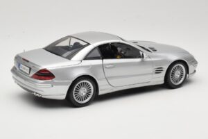 Mercedes SL55 AMG R230 Silber Maisto 1:18 36894 Metall – Bild 3 von 8
