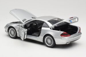 Mercedes SL55 AMG R230 Silber Maisto 1:18 36894 Metall – Bild 5 von 8
