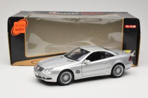 Mercedes SL55 AMG R230 Silber Maisto 1:18 36894 Metall – Bild 8 von 8