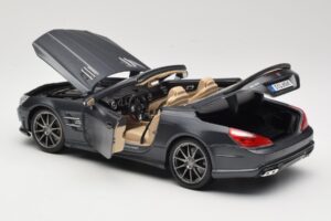 Mercedes SL65 AMG Black Series R230 Matte Black Maisto 1:18 36198 Metall – Bild 5 von 8