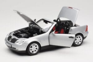 Mercedes SLK R170 Brilliant Silver Norev 1:18 183020 Metall – Bild 2 von 9