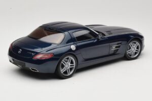 Mercedes SLS AMG C197 Blue Metallic Minichamps 1:18 100039021 Metall – Bild 3 von 8