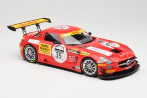 Mercedes SLS AMG GT3 #35 T. Heyer / T. Jager 24 Hours of Spa 2011 Minichamps 1:18 B66960196 Metall – Bild 4 von 6