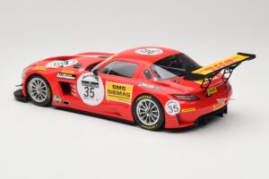 Mercedes SLS AMG GT3 #35 T. Heyer / T. Jager 24 Hours of Spa 2011 Minichamps 1:18 B66960196 Metall – Bild 5 von 6