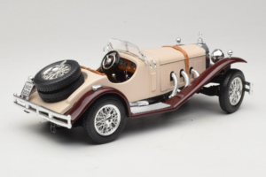 Mercedes SSK Beige & Dunkelrot Bburago 1:18 3009-M4 Metall – Bild 2 von 6