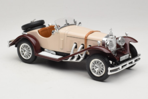 Mercedes SSK Beige & Dunkelrot Bburago 1:18 3009-M4 Metall – Bild 4 von 6