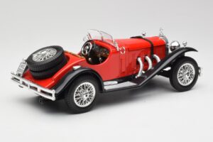 Mercedes SSK Rot & Schwarz Bburago 1:18 3009-M1 Metall – Bild 2 von 6