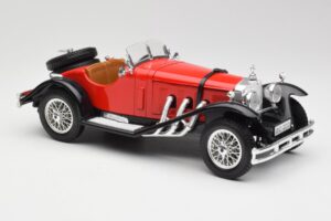 Mercedes SSK Rot & Schwarz Bburago 1:18 3009-M1 Metall – Bild 4 von 6