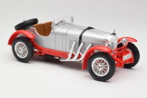 Mercedes SSK Silber & Rot Bburago 1:18 3009-M2 Metall – Bild 4 von 6