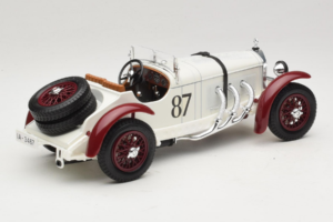 Mercedes SSKL #87 R. Caracciola Weiss 1931 Bburago 1:18 3002-P1 Metall – Bild 2 von 6