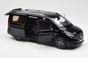 Mercedes V-Class W447 AMG Line Schwarz Norev 1:18 183860 Metall – Bild 2 von 6