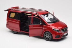Mercedes V-Class W447 Designo Hyacinth Rot Metallic Norev 1:18 B66004166 Metall – Bild 4 von 7
