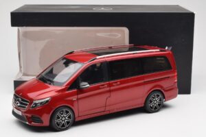 Mercedes V-Class W447 Designo Hyacinth Rot Metallic Norev 1:18 B66004166 Metall – Bild 7 von 7