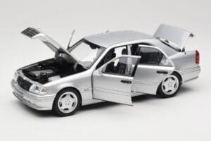 Mercedes C36 AMG W202 Silver Metallic Norev 1:18 183380 Metall – Bild 2 von 8