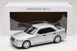 Mercedes C36 AMG W202 Silver Metallic Norev 1:18 183380 Metall – Bild 8 von 8