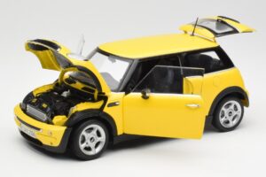 Mini Cooper One R50 Aerodynamik-Paket Gelb Kyosho 1:18 80430148553 Metall – Bild 2 von 8