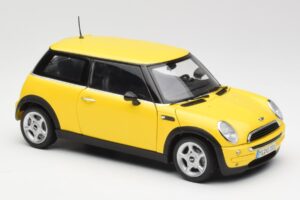 Mini Cooper One R50 Aerodynamik-Paket Gelb Kyosho 1:18 80430148553 Metall – Bild 6 von 8