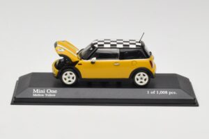 MINI One R50 Gelb Minichamps 1:43 431138104 Metall – Bild 2 von 5